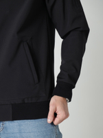 Ветровка худи софтшелл черная Город Горький