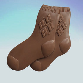 Форма для шоколада пластиковая Носки мужские