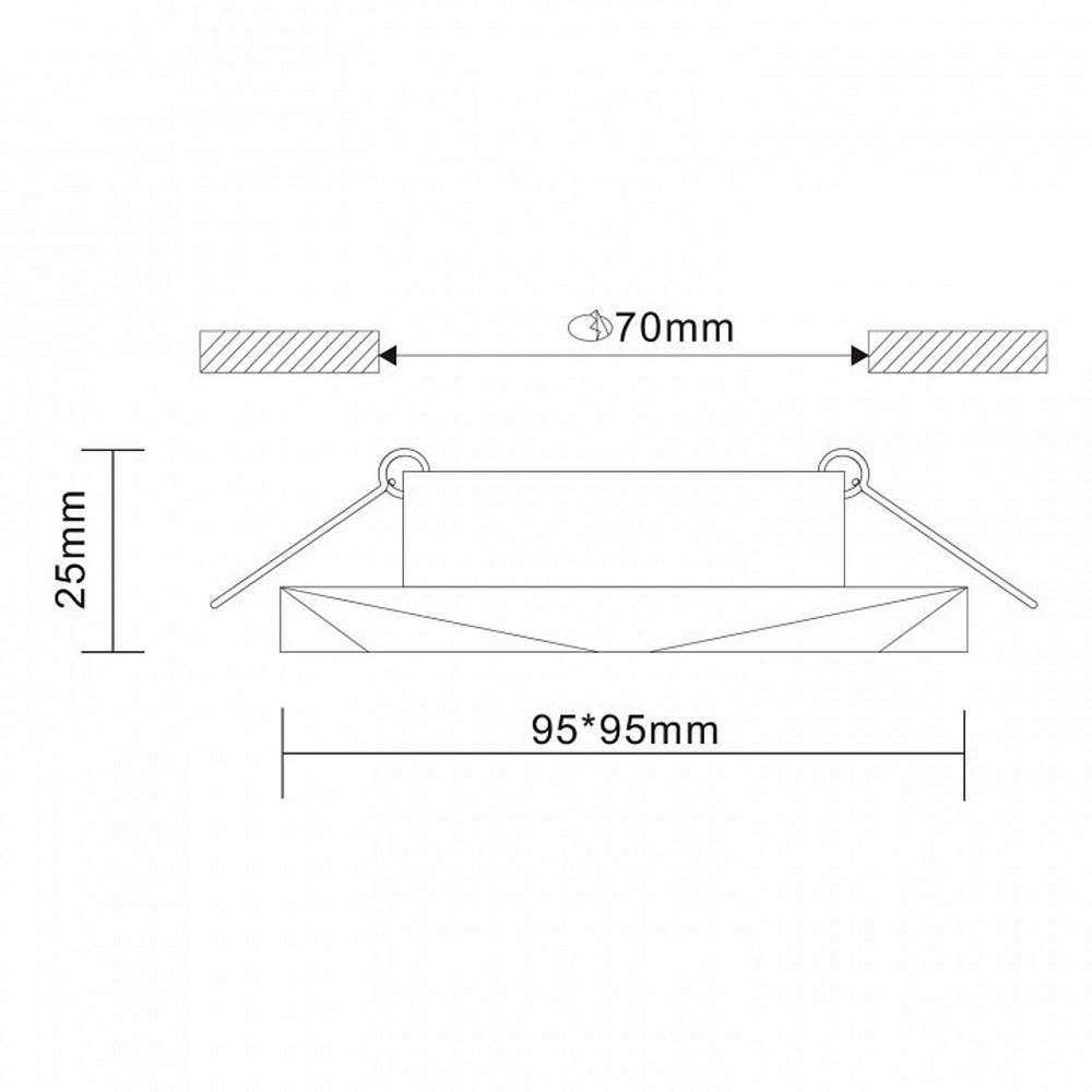 Встраиваемый светильник ST-Luce Ovasis ST203.408.01