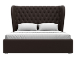 Кровать интерьерная Далия 160, Коричневый, Экокожа, 28666