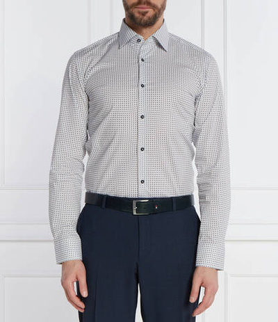 Рубашка H-HANK-kent-C1-214 BOSS BLACK - белый(50512653)