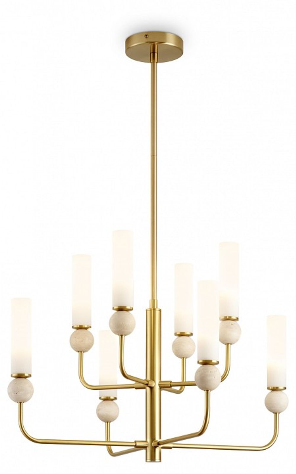 Люстра на штанге Freya Sunspot FR5482CL-08BS