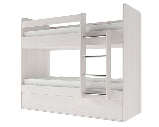 Кровать ОНТАРИО-1 2000-800 /2032*1704*952/ правая дуб сонома / белый