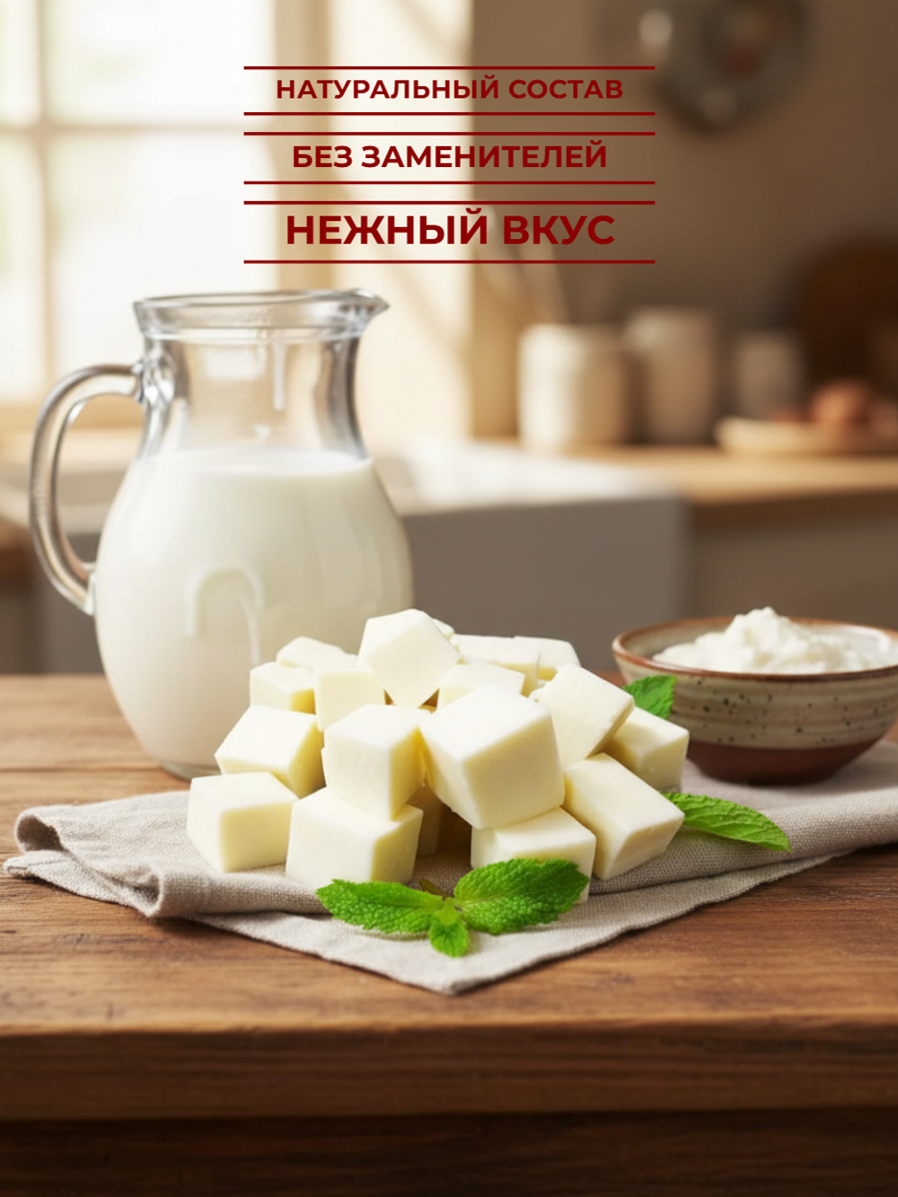 Сыр полутвердый Моцарелла Gourmet жир. 40% "Altimilk" 2 кг