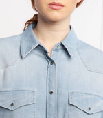 рубашка DONDUP - made in Italy - голубой(DC233 DS0259D BE2)