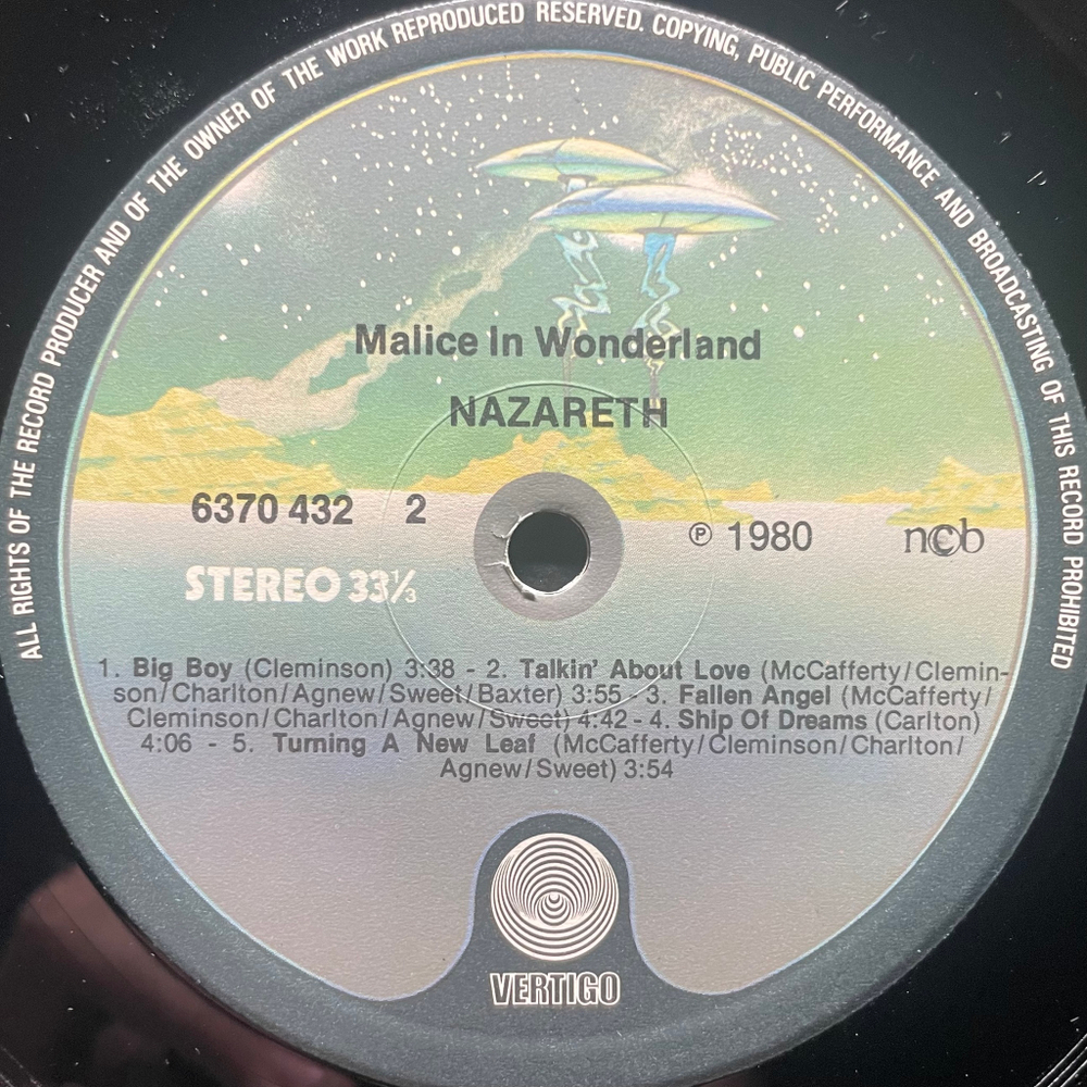 Nazareth - Malice In Wonderland (Скандинавия 1980г.)