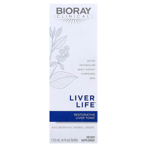 Bioray, Liver Life, восстанавливающий тоник для печени, 118 мл (4 жидких унции)