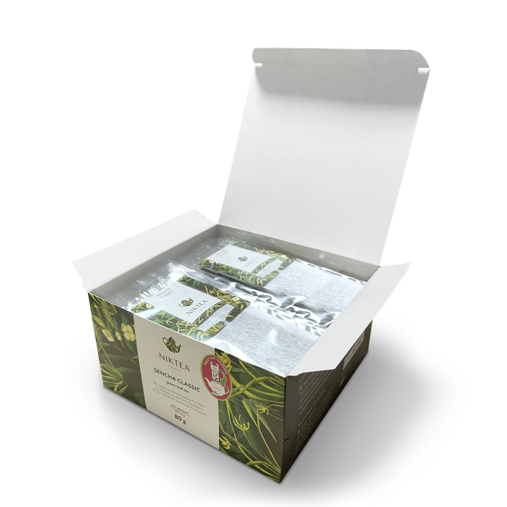 Чай зеленый в пакетиках для чайника Niktea Sencha Classic / Сенча Классик 20 x 4 г