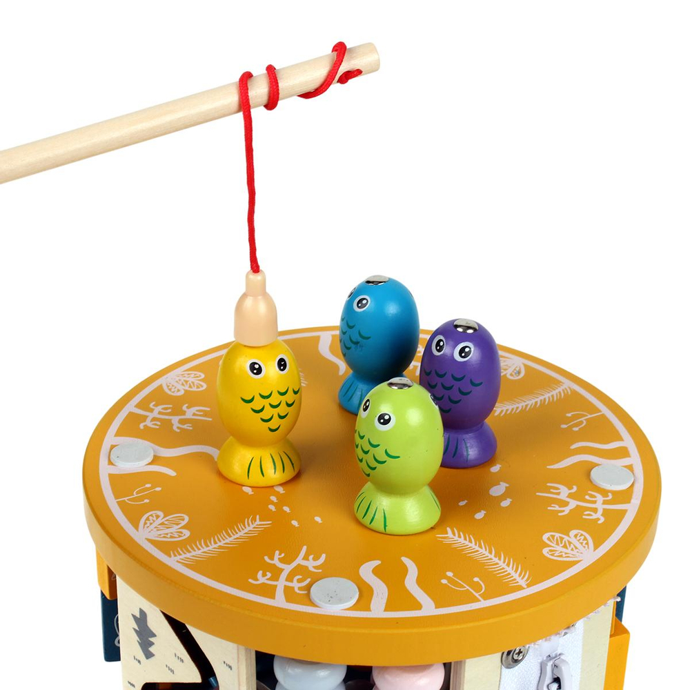 Развивающая игрушка деревянная Бизибокс с лабиринтом, коробка C-41742