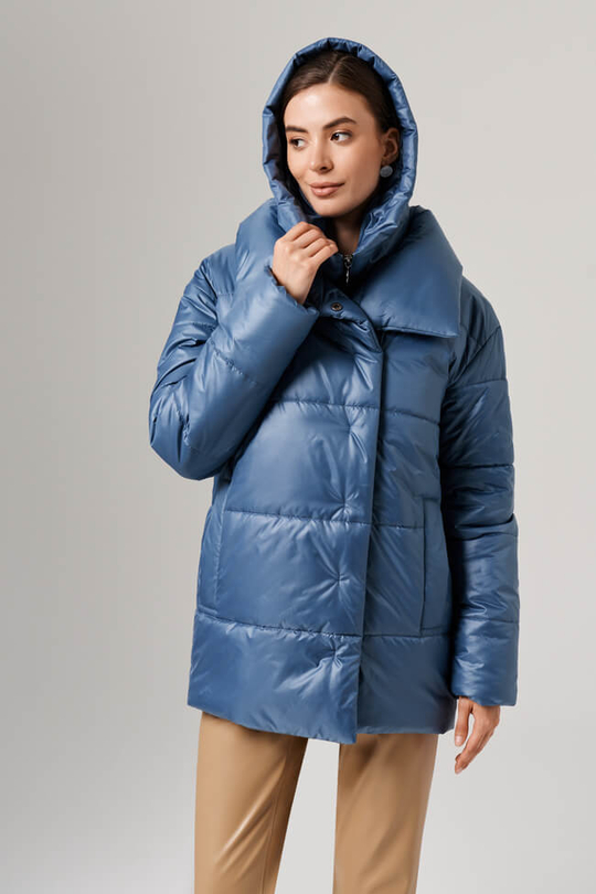 0110 Куртка женская (дымчато-голубой)