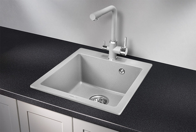 Granula 4651, АЛЮМИНИУМ, кухонная мойка, кварц