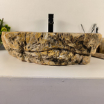 Раковина из окаменелого дерева OD-64367 58*42*15 0176