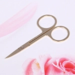 Ножницы маникюрные в пакете «Manicure set», широкие, цвет золото, 9см