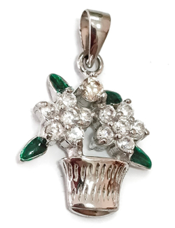 "Эстерелла" - ювелирная подвеска из серебра