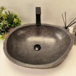 Каменная раковина из речного камня RS-63175 (55*41*16)
