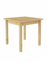 Стол обеденный 800 х 800 сосна, бесцветный лак