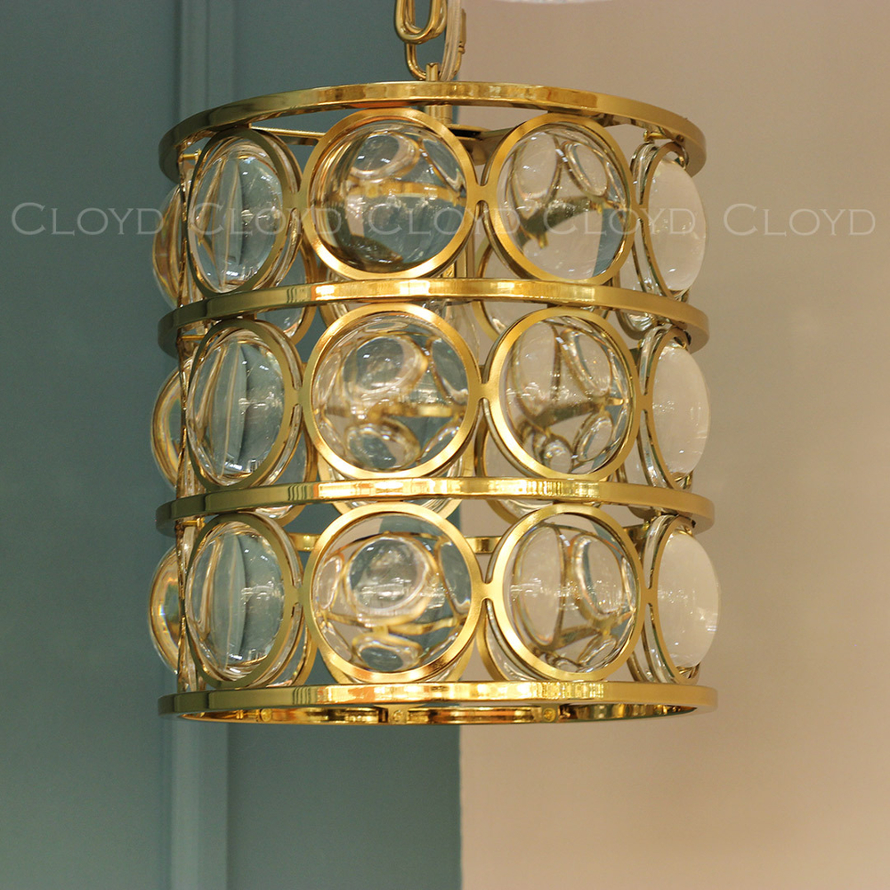 Подвесной светильник Cloyd VALENT P1 / Ø22 см - золото (арт.10579)