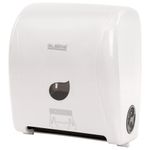 Диспенсер для полотенец в рулонах LAIMA PROFESSIONAL ECO (Система H1), механический, белый, ABS-пластик, 606550