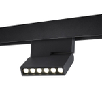 358628 SHINO NT21 065 черный Трековый низковольтный св-к диммируемый с ДУ, со сменой цв.температуры IP20 LED 3000~6500К 12W 48V FLUM