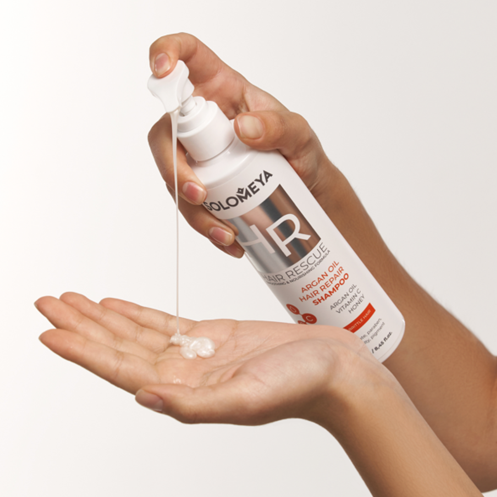 Solomeya Hair Rescue Argan Oil Hair Repair Shampoo восстанавливающий шампунь для поврежденных волос с аргановым маслом