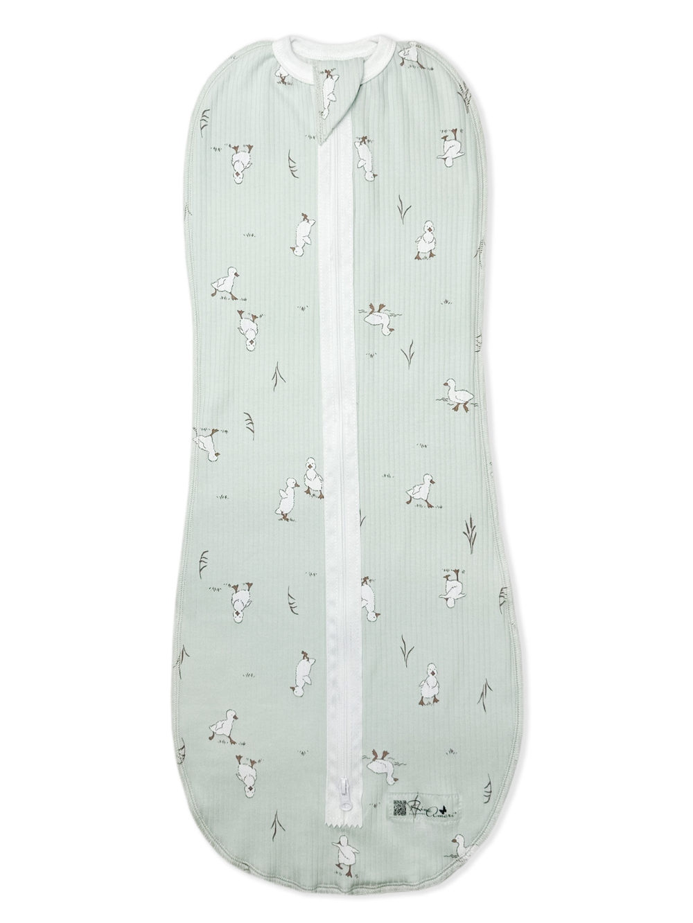 Пеленальный кокон Утята РУБЧИК Нефрит RinaAmari