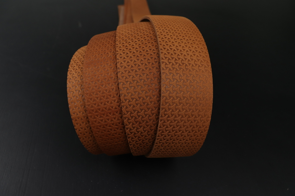 Ременная заготовка коньяк + Плита Древний узор