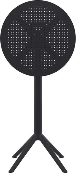 Стол пластиковый барный складной Sky Ø60 черный