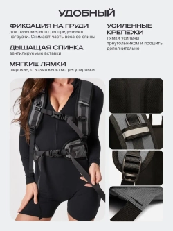 Рюкзак спортивный туристический для мото спорта велорюкзак