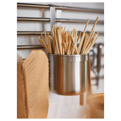 IKEA KUNGSFORS  (ИКЕА КУНГСФОРС)  -  Контейнер, нержавеющая сталь, 12,0x26,5 см