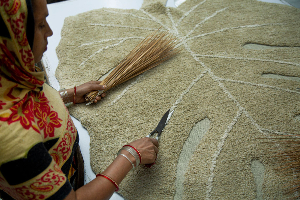 Ковер Lorena Canals Monstera Olive (120 x 180 см)