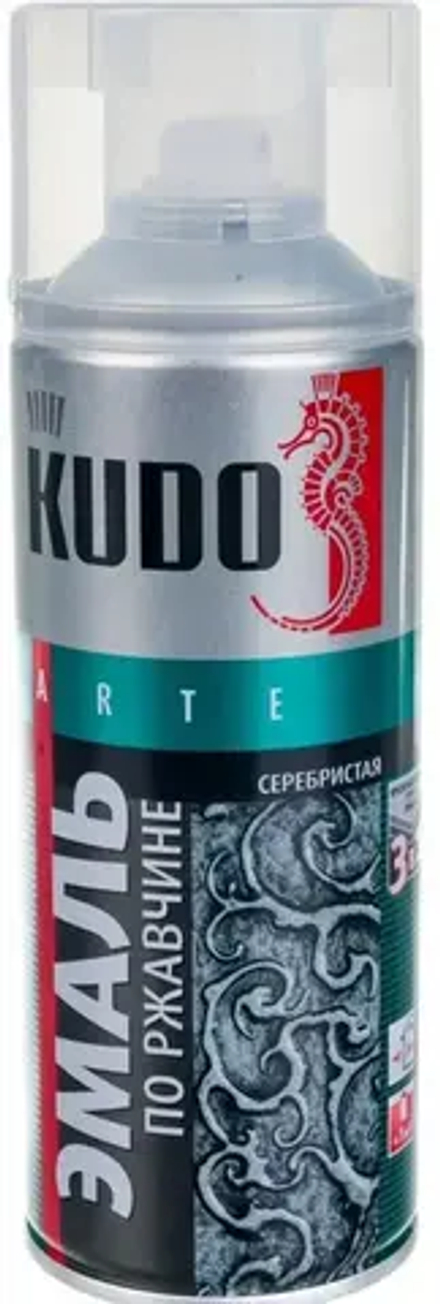 Краска молотковая по ржавчине серебро KUDO