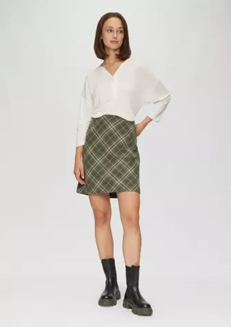 Tweed Юбка в клетку s.Oliver