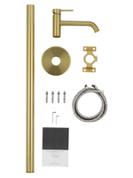 Смеситель для раковины напольного монтажа WONZON & WOGHAND STICK, Брашированное золото (WW-88649905-BG)