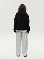 Толстовка One Two Drawstring Half-Zipped черная