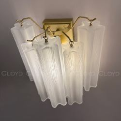 Бра Cloyd ANNO-C W1 / выс. 29 см - латунь светл. - белое матовое стекло (арт.20468)