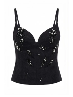 Топ-корсет BEADS, черный