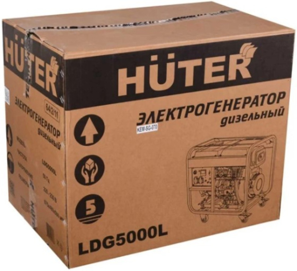 Генератор дизельный Huter LDG 5000L