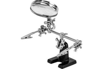 Зажим для пайки с лупой "Третья рука" SPARTA 914605