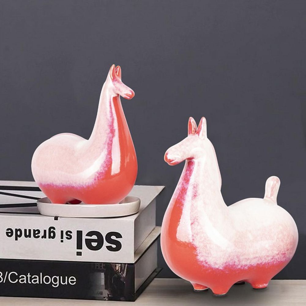 Набор из 2 статуэток Loft it Horse 10283 Red (2 pcs)