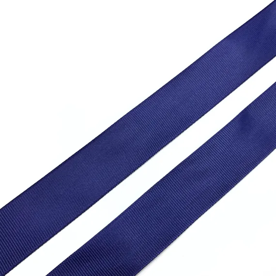 Репсовая лента (сантюр) 25мм, синяя, Китай