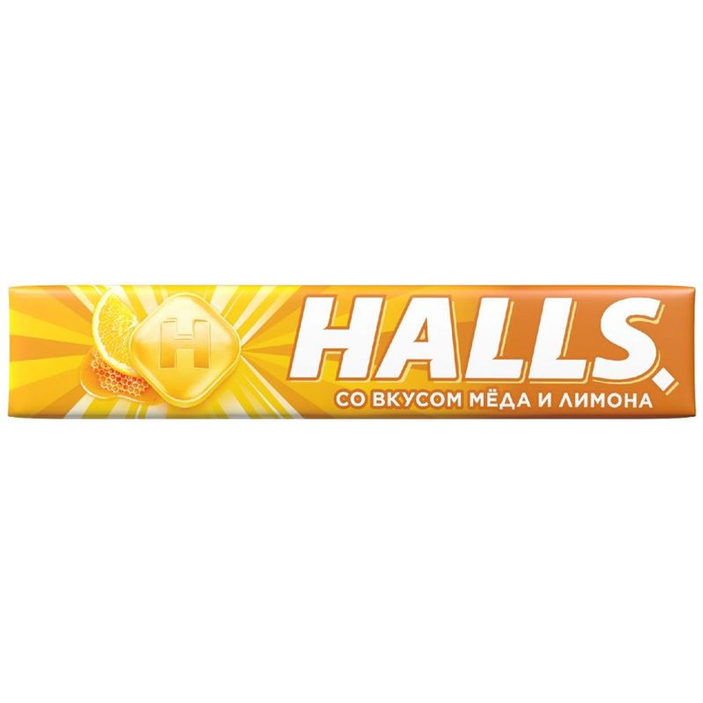Леденцы "Halls" мёд и лимон 25г