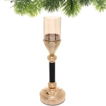 Подсвечник «BOHEMIA» 35*12*12 см, Золото/черный