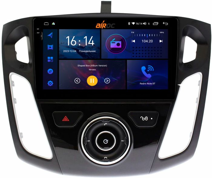 Магнитола для Ford Focus 3 2011-2019 (поддержка автопарковки) - AIROC 2K RI-1701 Android 12, Быстрая, QLed+2K, CarPlay, SIM-слот