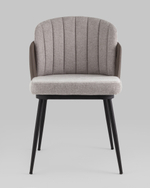 Стул Пенелопа рогожка серый с серой экокожей 2 шт.