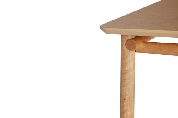 Обеденный стол Meiko 160х80 см, массив дуба, меламин