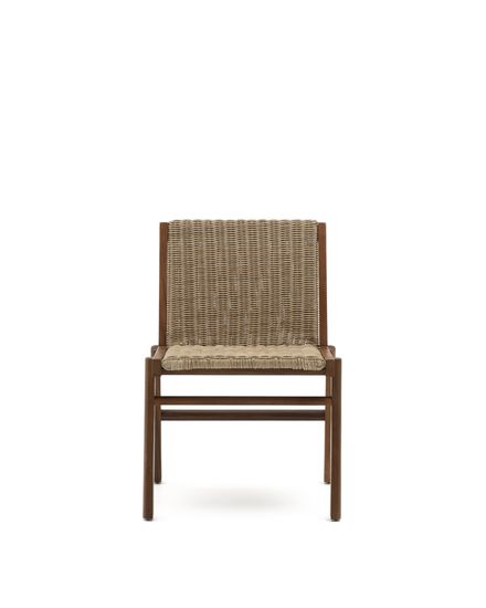 Стул Itani из массива акации и искусственного ротанга