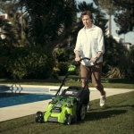 Аккумуляторная газонокосилка Greenworks G40LM49DBK6 40В (1 x 6 Ач, ЗУ) нож 49 см, 2500207UF