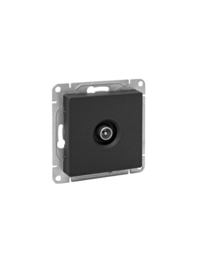 Розетка телевизионная оконечная TV СП Эпика механизм черн. EKF UP1-SOB-TV-3