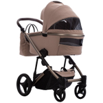Детская коляска Bebetto Loren Sand 3 в 1 с автокреслом Avionaut Cosmo 02 бежевый