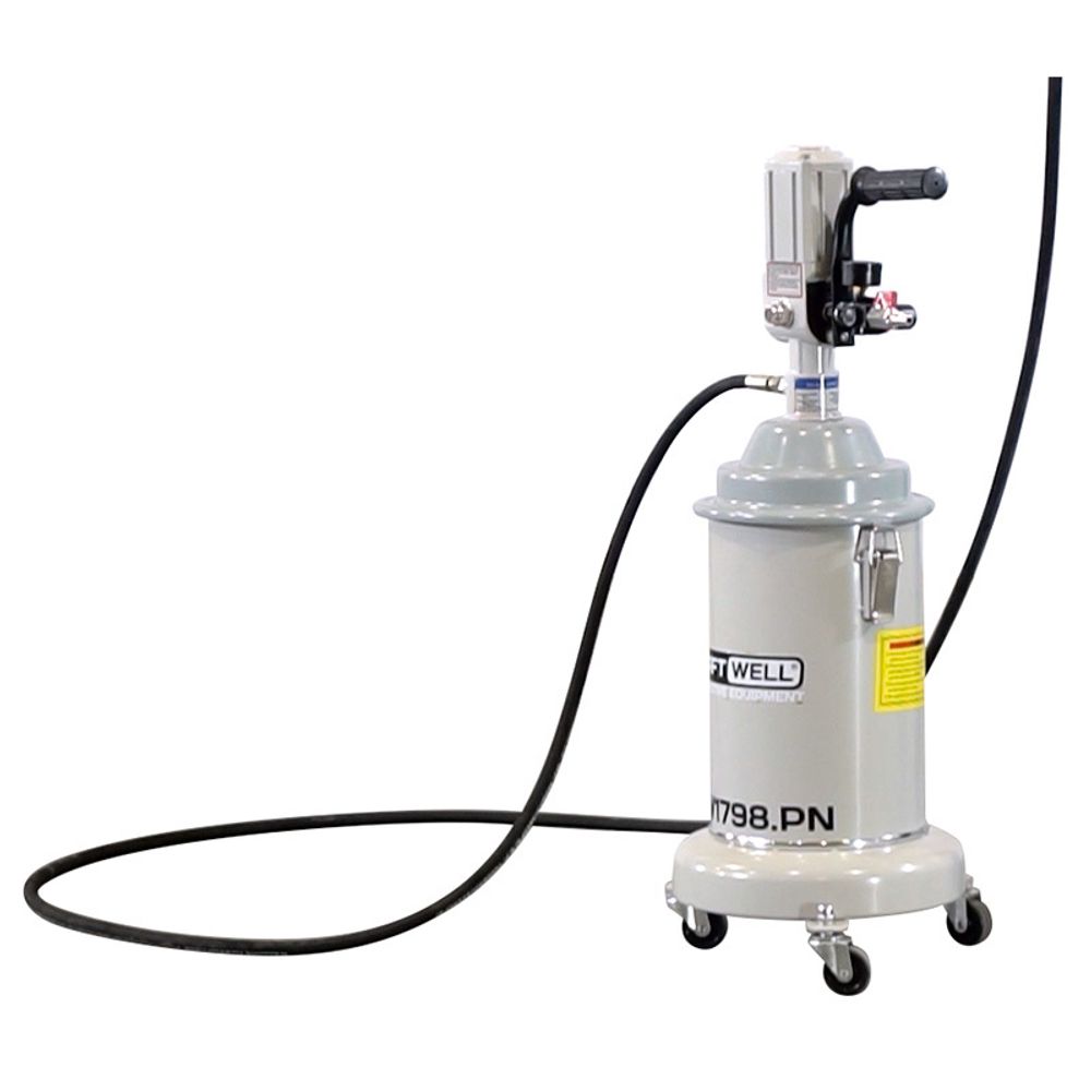 KraftWell (KRW1798.PN) Нагнетатель солидола мобильный с пневмоприводом